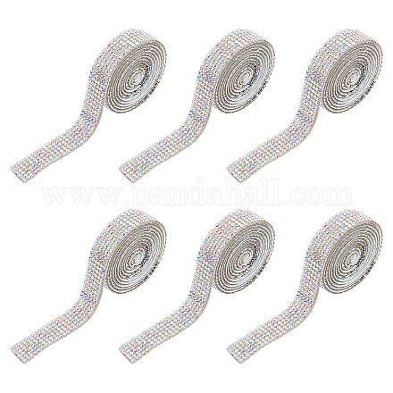 SUPERFINDINGS Glitter Glass Hotfix Rhinestone(Hot Melt Adhesive On The Back) DIY-FH0002-53B-1