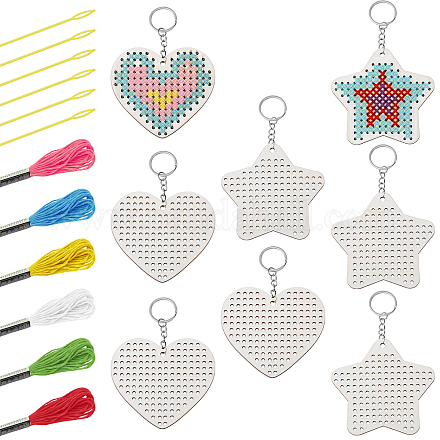 Деревянные брелки своими руками DIY-WH0496-54-1