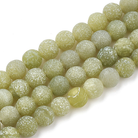 Chapelets de perles en jade naturelle nouvelle G-T106-074-1