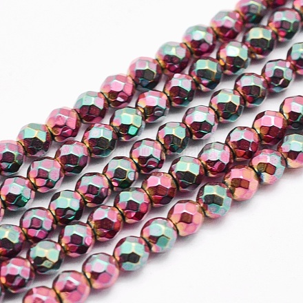 Electroplate Non-magnetic Synthetic Hematite Beads Strands G-L486-B-02-1