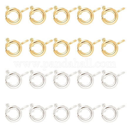 Cierres de anillo de resorte de latón arricraft KK-AR0001-04-1