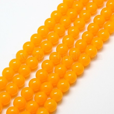 Imitation Amber Resin Round Beads Strands for Buddhist Jewelry Making RESI-A009A-10mm-02-1