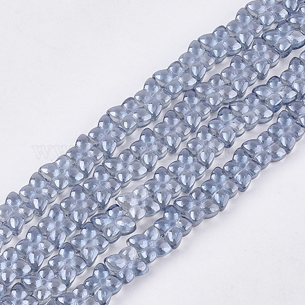 Electroplate Glass Beads Strands EGLA-T017-04E-1