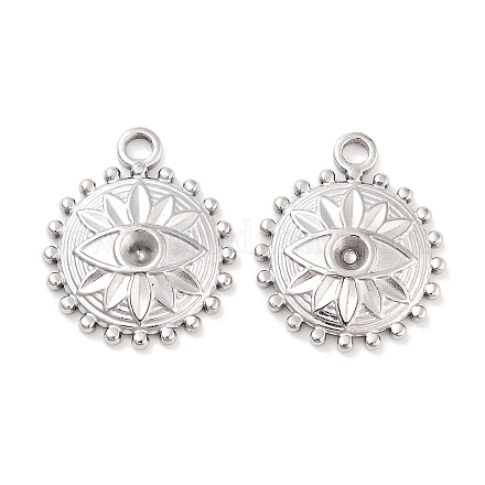 Подвеска из нержавеющей стали 304 со стразами STAS-P364-02P-1