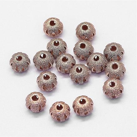 Sterling Silver Textured Beads STER-G012-08RG-1