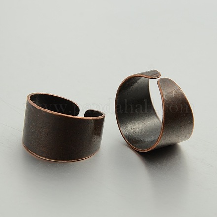 Accessoires de Ring Finger réglable anneaux composants en laiton bijoux bricolage KK-J181-44R-NF-1