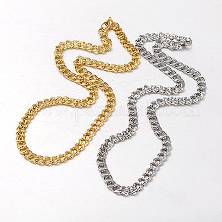 Ожерелье из двойной цепочки из нержавеющей стали 304 STAS-L127-02-1