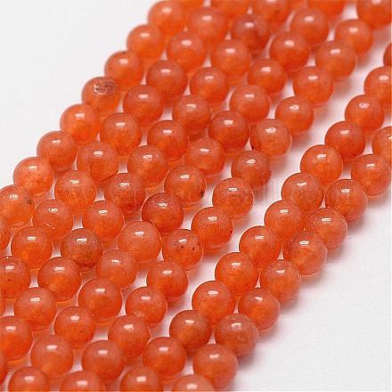 Natural Red Aventurine Beads Strands G-N0202-01-3mm-1