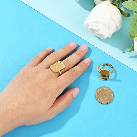 Прямоугольные латунные регулируемые кольца KK-Z122-20G-1