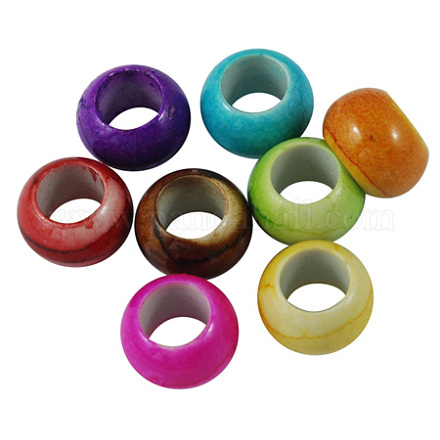Mixed Acrylic Gemstone Round Beads For DIY Jewelry and Bracelets X-MACR-824-1