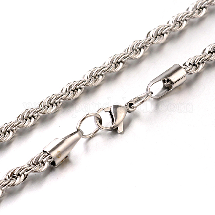 304 из нержавеющей стальной трос цепи ожерелья NJEW-J032-23P-1