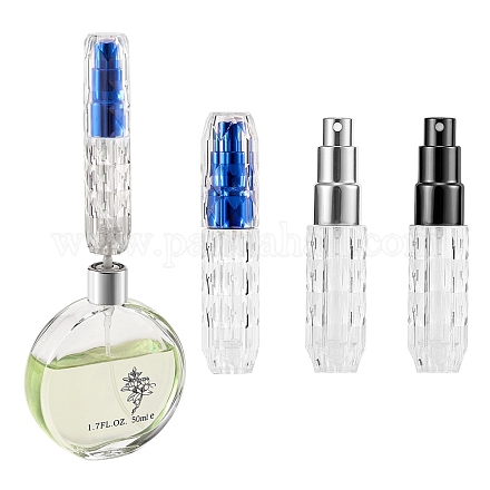 3 botella de spray de perfume acrílico recargable de 3 colores MRMJ-SZ0001-03B-1