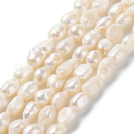 Chapelets de perles en Keshi naturel PEAR-Z002-19-1