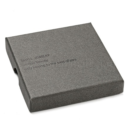 Boîte à bijoux carrée en papier cartonné CON-D014-02C-04-1