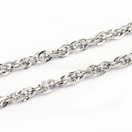 304 Stainless Steel Rope Chains CHS-L001-133-0.6mm-1