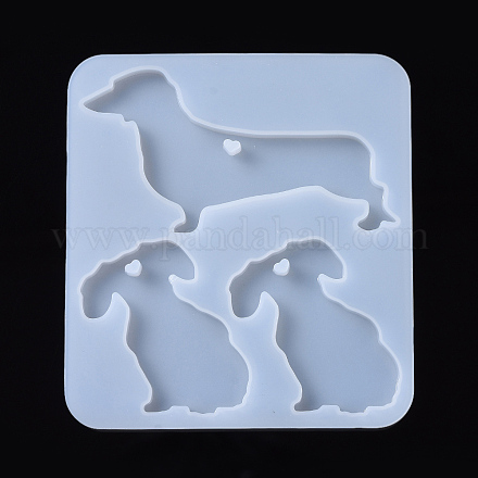 Moldes de silicona colgante perro DIY-I026-12-1