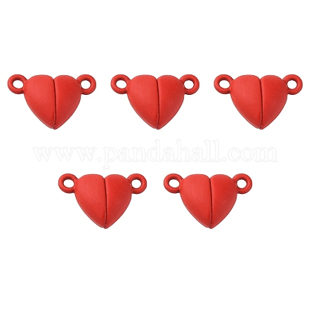 5Sets Alloy Heart Magnetic Clasps Jewelry Findings For Jewelry Making  15x9.5x6mm