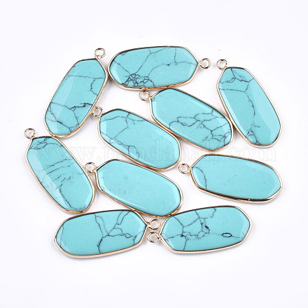 Synthetic Turquoise Pendants G-T112-23D-1