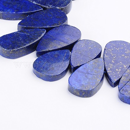 Dyed Drop Natural Lapis Lazuli Bead Strands G-F272-11-1