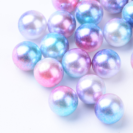 Perles acrylique imitation arc-en-ciel OACR-R065-10mm-A02-1