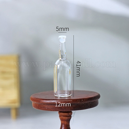 Ornements miniatures de bouteilles en verre BOTT-PW0001-143D-1
