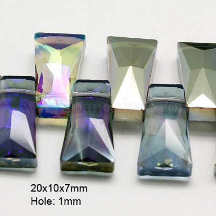 Electroplate Glass Beads EGLA-D030-2-1
