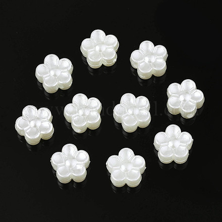 Perles d'imitation perles en plastique ABS X-OACR-S020-14-1