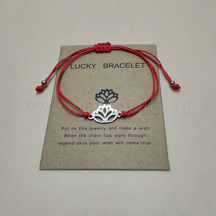 201 браслет из нержавеющей стали с звеньями лотоса WGDDDBE-01-1