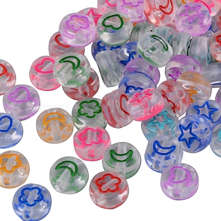 Perles transparentes en émail acrylique transparent sgMACR-SZ0001-12-1