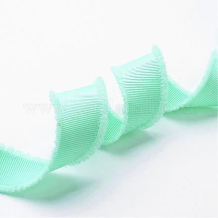 Polyester Frayed Grosgrain Ribbons ORIB-G003-25mm-04-1