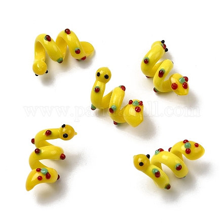 Эмалевые бусины ручной работы в технике лэмпворк LAMP-K039-35A-1