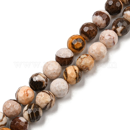 Chapelets de perles en zèbre naturel G-C079-B01-01-1