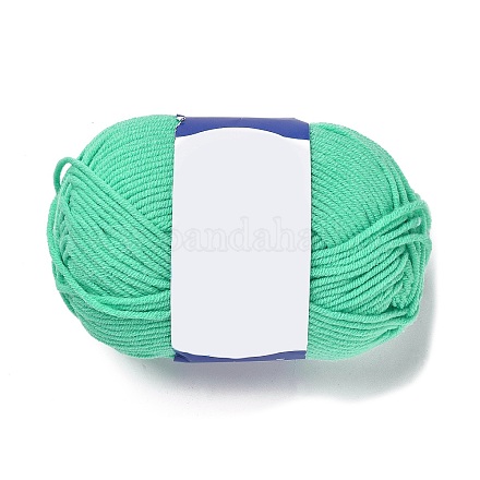 ミルクコットン編みアクリル繊維糸  5本撚りのかぎ針編み糸  パンチ針糸  アクアマリン  2mm YCOR-NH0001-02F-1