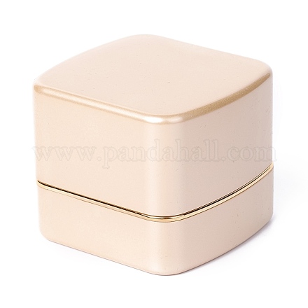 Cajas colgantes de joyería de plástico cuadrado OBOX-F005-02C-1