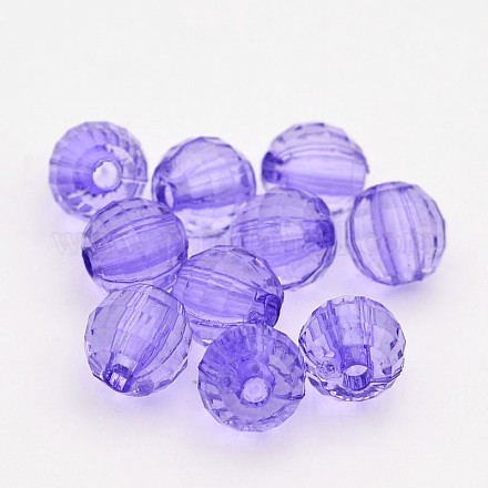 Faceted Round Transparent Acrylic Beads TACR-P053-30mm-25Q-1