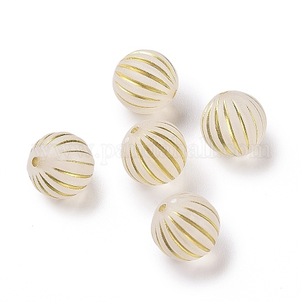 Perles acryliques plaquées OACR-E014-07-1