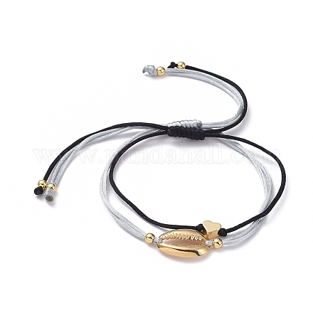 Adjustable Nylon Thread Braided Bead Bracelet Sets X-BJEW-JB05039-01-1