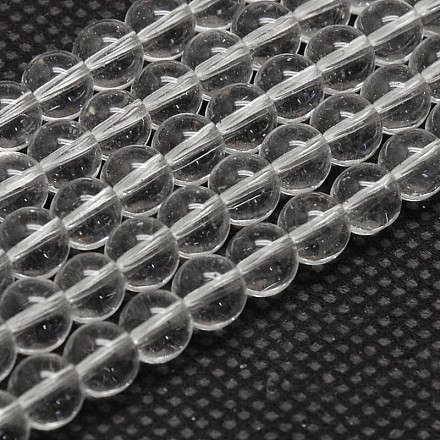 Imiter autrichien verre de cristal rondes chapelets de perles GLAA-F030-10mm-01-1