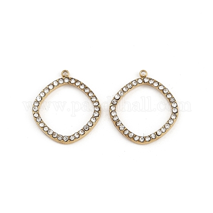 Подвески из нержавеющей стали 304 со стразами STAS-Z154-03G-03-1