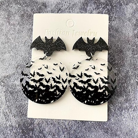 Модные женские серьги из акрила в виде летучей мыши HR1721-1-1