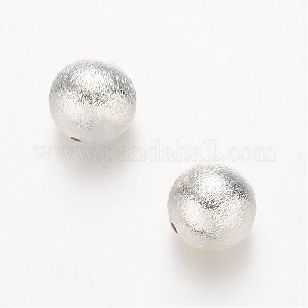 Perles en laiton mat rond KK-D509-04S-1