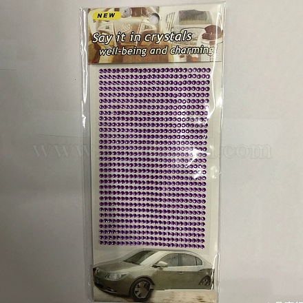 Pegatina de acrílico transparente del rhinestone DIY-WH0070-03I-1