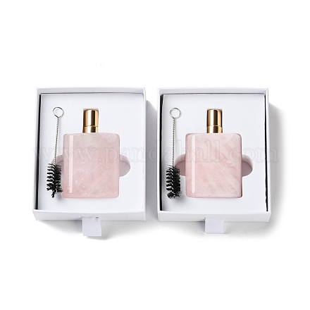 Флакон духов из натурального розового кварца G-B131-04A-01-1