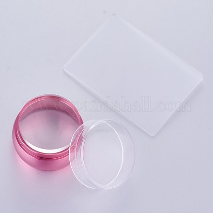 Maquina de silicona arte de uñas stamper y raspador AJEW-TA0003-O01-1