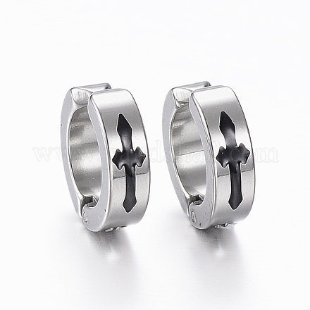 304 Stainless Steel Clip-on Earrings EJEW-H351-10P-1