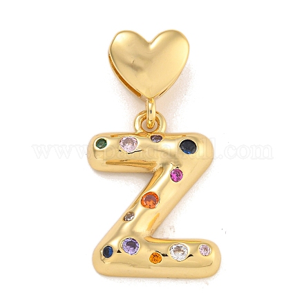 Латунные подвески из микро-паве KK-P281-01G-Z-1