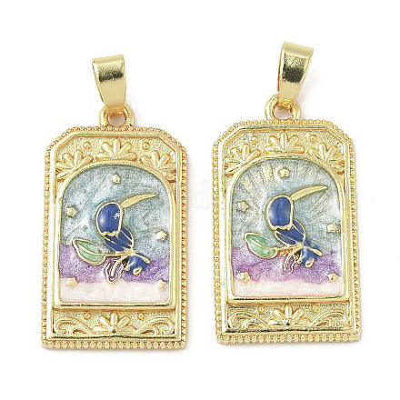 Латунь эмаль подвески KK-I355-18G-01-1