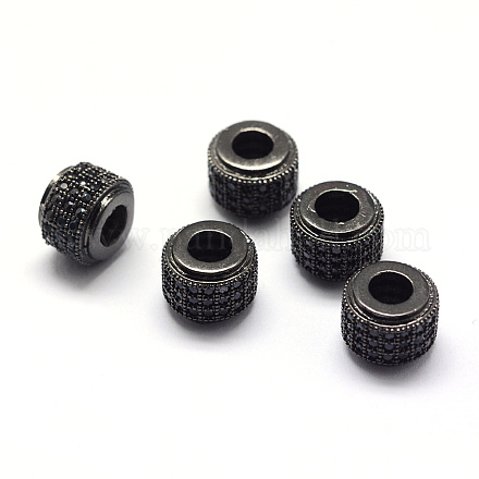 Стойки обшивки латунь кубического циркония европейский шариков ZIRC-S023-02B-1