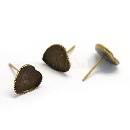 Impostazioni di orecchino di ferro MAK-Q007-15-1