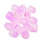 Opaque Acrylic Beads, Bud, with Glitter Powder, Rack Plating, Violet, 9x8.5mm, Hole: 1.5mm
